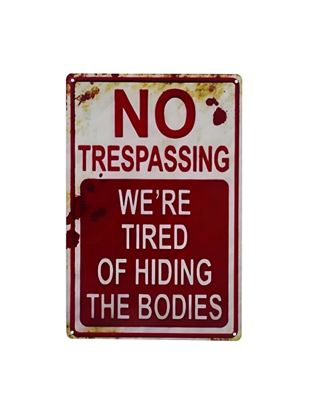 Halloween Decoration Halloween Signs Retro Fashion chic Funny Metal Tin Sign No